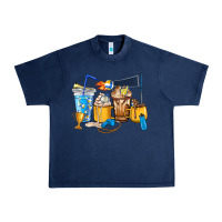 Navy Volleyball coffee cups Urban Heavy Tee - HowdyJamesFarm
