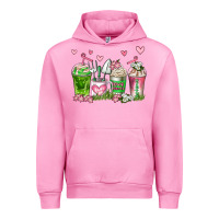 Fuchsia Pink botanic coffee cups Urban Hoodie - AdoDesignShop