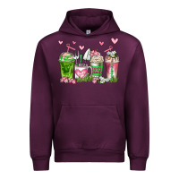 Mauve Wine botanic coffee cups Urban Hoodie - AdoDesignShop