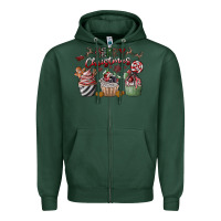Sports Green Merry Christmas Zipper Hoodie - CowhideDigitalArt