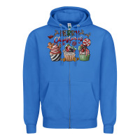 True Royal Merry Christmas Zipper Hoodie - CowhideDigitalArt