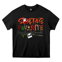Black santa's favorite family advocate Heavy Core Tee - LillyAllenDesigns