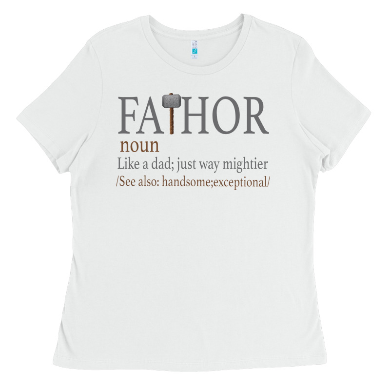 Fa-thor Like Dad Just Way Mightier Ladies Tee by Bettercallsaul | Teevron