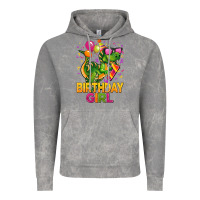 Cloud Rock 1st birthday girl t rex pink Vintage Hoodie - CowGirlArtShop