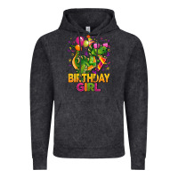 Vintage Black 1st birthday girl t rex pink Vintage Hoodie - CowGirlArtShop