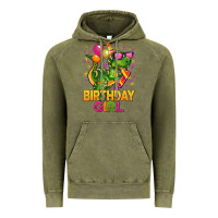 Vintage Olive 1st birthday girl t rex pink Vintage Hoodie - CowGirlArtShop