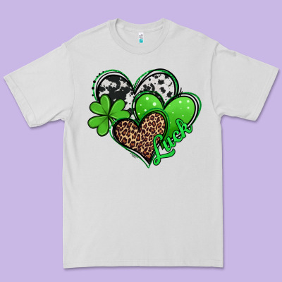 St. Patrick's Day Hearts Premium Tee Designed By Jasminsmagicworld