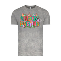 Cloud Rock Happy Easter with plate letters Easter Day Vintage Tee - HowdyJamesFarm