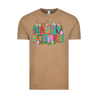 Vintage Coffee Happy Easter with plate letters Easter Day Vintage Tee - HowdyJamesFarm