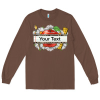 Floral Teacher Custom Name Long Sleeve Tee | Teevron