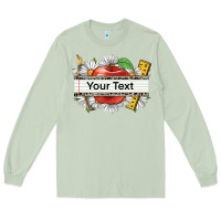 Matcha floral teacher custom name Long Sleeve Tee - CowGirlArtShop