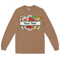 Toasted Coconut floral teacher custom name Long Sleeve Tee - CowGirlArtShop