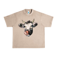 French Oak Cow Urban Heavy Tee - HowdyJamesFarm