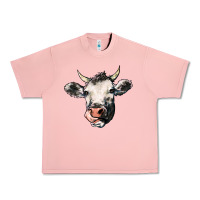 Salmon Cow Urban Heavy Tee - HowdyJamesFarm