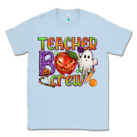 Dusty Blue Teacher Boo Crew Classic Tee - texasbilliewilder
