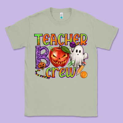 Teacher Boo Crew Classic Tee Designed By Texasbilliewilder