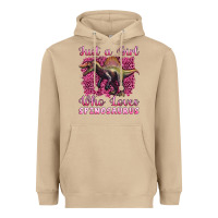 Mushroom just a girl who loves baby spinosaurus Heavyweight Hoodie - Artiststas