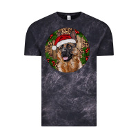 Cloud Black German Shepherd Christmas Vintage Tee - RanaPortraitStore