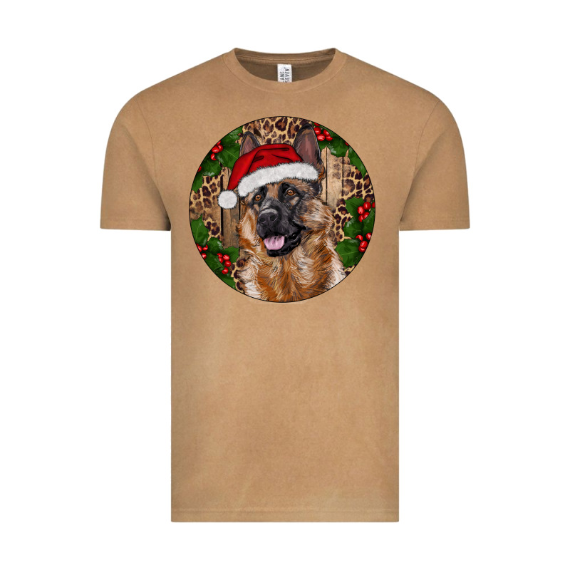 German Shepherd Christmas Vintage Tee by RanaPortraitStore | Teevron