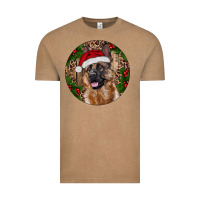 Vintage Coffee German Shepherd Christmas Vintage Tee - RanaPortraitStore