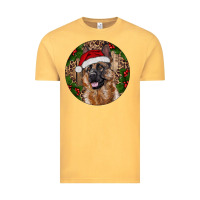 Vintage Mustard German Shepherd Christmas Vintage Tee - RanaPortraitStore
