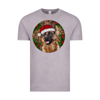 Vintage Zinc German Shepherd Christmas Vintage Tee - RanaPortraitStore