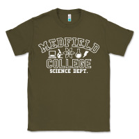 Army Green Medfield College Science Dept. Classic Tee - minhPixels
