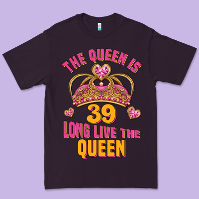 The Queen Is 39 Long Live The Queen Premium Tee Designed By Jasminsmagicworld