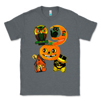 Charcoal Heather Vintage Halloween Classic Tee - minhPixels