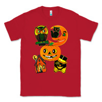 Red Vintage Halloween Classic Tee - minhPixels