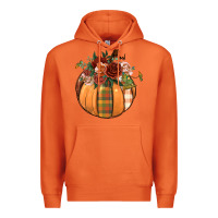 Carrot floral pumpkin Premium Hoodie - BundleAndBundleShop