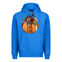 Floral Pumpkin Premium Hoodie | Teevron