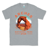 Heather Grey Cool Arches National Park Utah Classic Tee - minhPixels