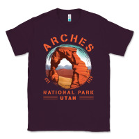 Plum Cool Arches National Park Utah Classic Tee - minhPixels