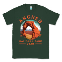 Sports Green Cool Arches National Park Utah Classic Tee - minhPixels