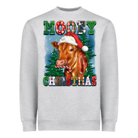 Mooey Christmas Heifer Heavyweight Sweatshirt | Teevron