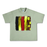 Oil Green Softball brushstroke Urban Heavy Tee - HowdyJamesFarm