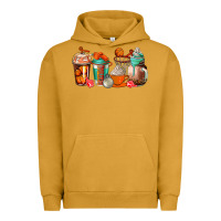 Pigment Peanut Butter basketball coffee cups Urban Hoodie - AdoDesignShop