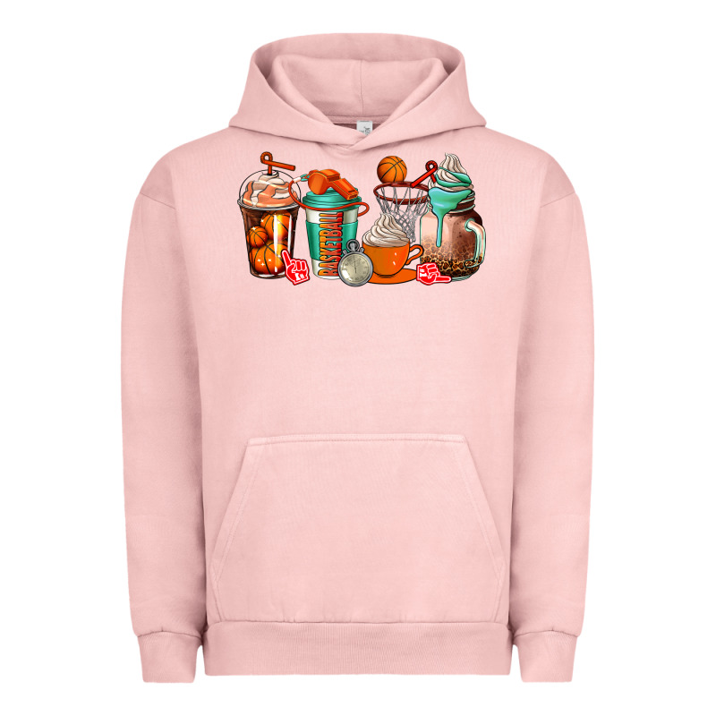 Basketball Coffee Cups Urban Hoodie by AdoDesignShop | Teevron