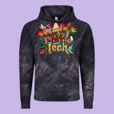 Cinco De Mayo Nail Tech Vintage Hoodie Designed By Cowgirlartshop