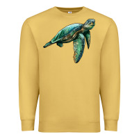 Antique Gold sea turtle Premium Sweatshirt - Artiststas
