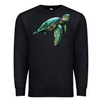 Black sea turtle Premium Sweatshirt - Artiststas
