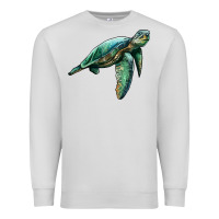Dove Grey sea turtle Premium Sweatshirt - Artiststas