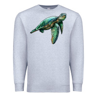 Heather Grey sea turtle Premium Sweatshirt - Artiststas