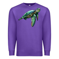 Purple sea turtle Premium Sweatshirt - Artiststas