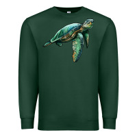 Sports Green sea turtle Premium Sweatshirt - Artiststas