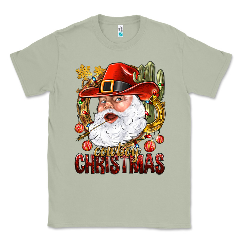 Cowboy Christas Santa Classic Tee by NancyCooperArtShop | Teevron