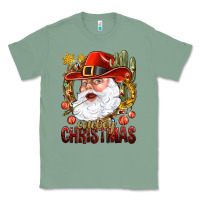 Sage Cowboy Christas Santa Classic Tee - NancyCooperArtShop