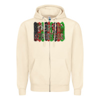 Sandshell Merry Christmas Zipper Hoodie - CowhideDigitalArt