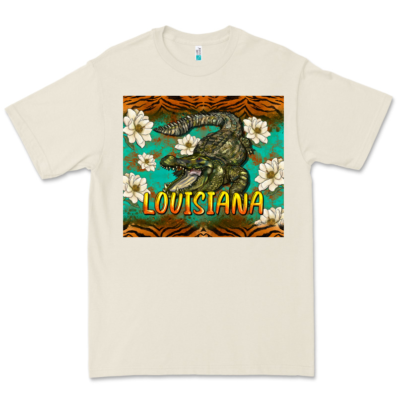 Louisiana Alligator Tumbler Premium Tee by BarkalooDesign | Teevron